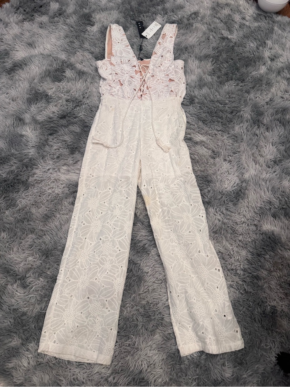 NWT KAS NY S eyelet Jumpsuit